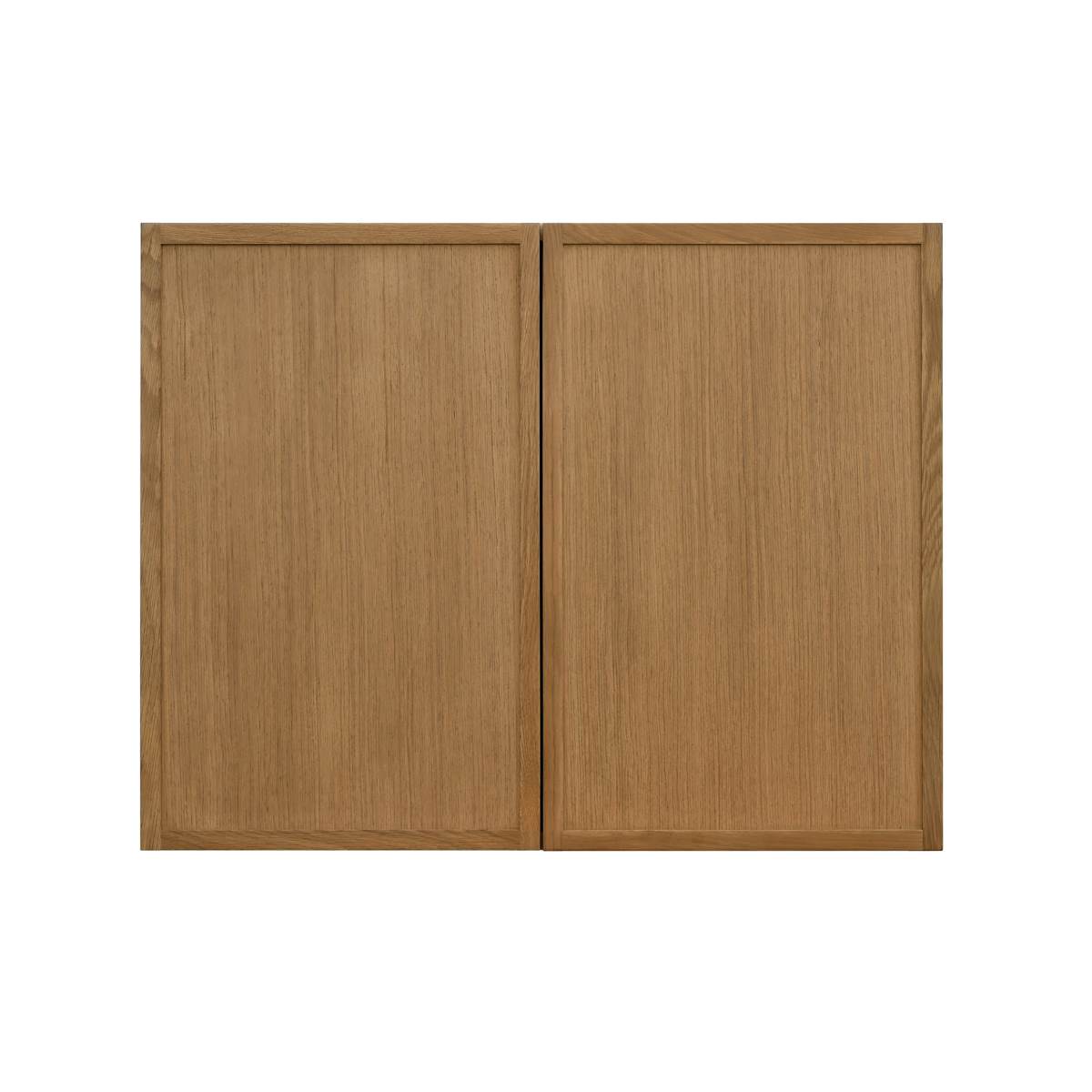 Shady Slim Oak - 36"W × 24"H Deep (24") Wall Bridge Cabinet 2-Doors 1-Adjustable shelf