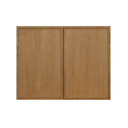 Shady Slim Oak - 36"W × 24"H Deep (24") Wall Bridge Cabinet 2-Doors 1-Adjustable shelf