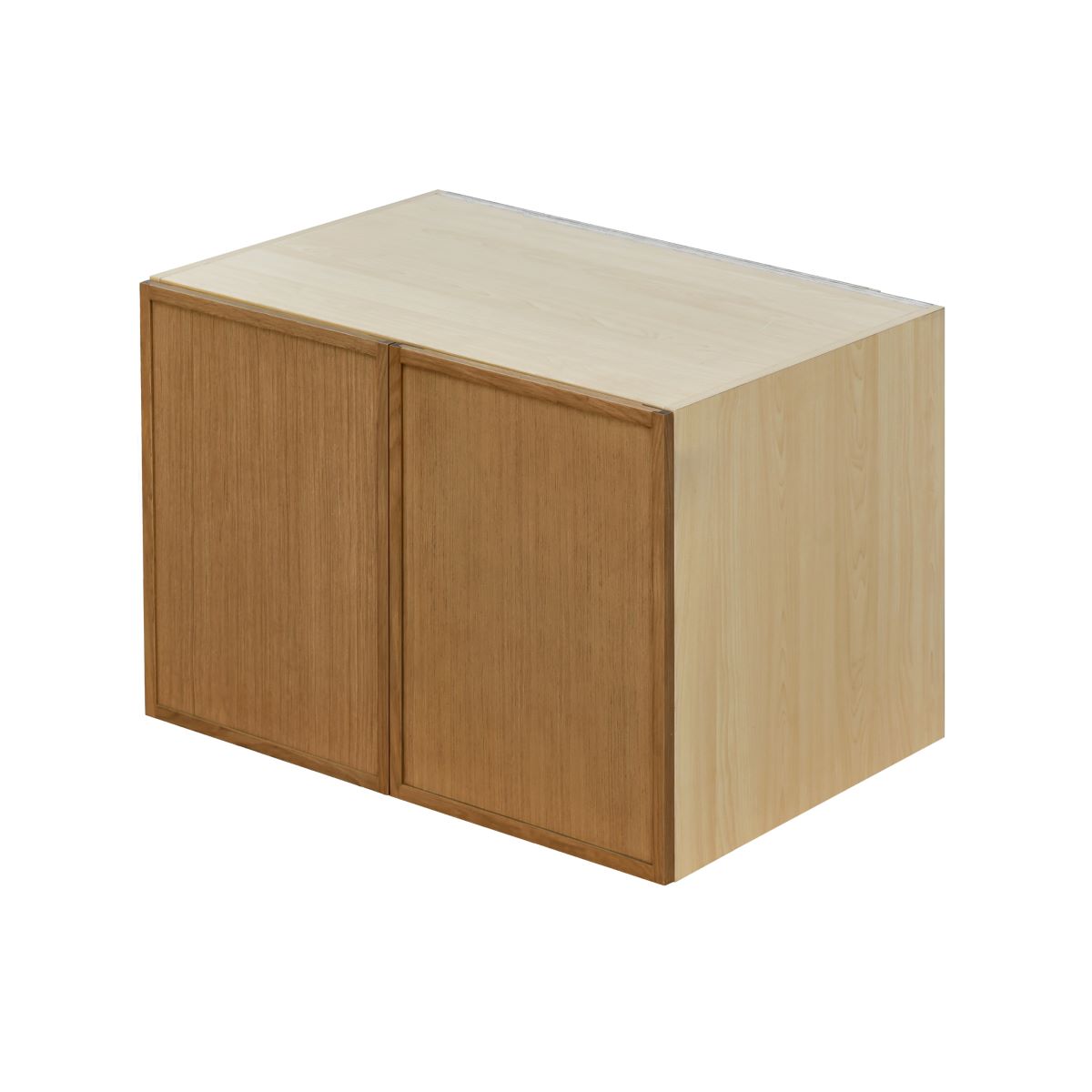 Natural Box Oak Slim - 36"W × 24"H Deep (24") Wall Bridge Cabinet 2-Doors 1-Adjustable shelf
