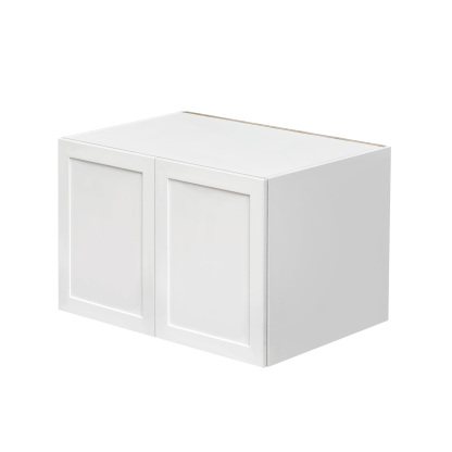White Shaker - 36"W × 24"H Deep (24") Wall Bridge Cabinet 2-Doors 1-Adjustable shelf
