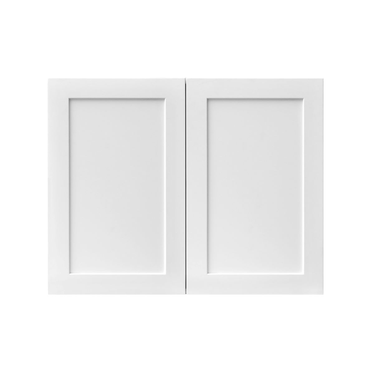 White Shaker - 36"W × 24"H Deep (24") Wall Bridge Cabinet 2-Doors 1-Adjustable shelf