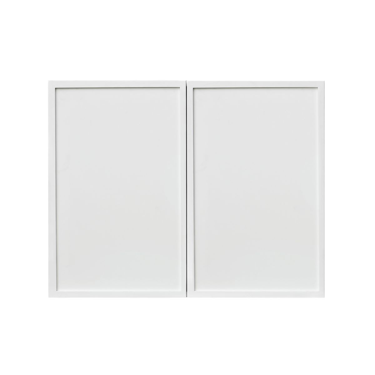 Slim White Shaker - 36"W × 24"H Deep (24") Wall Bridge Cabinet 2-Doors 1-Adjustable shelf
