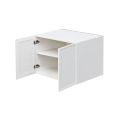 Slim White Shaker - 36"W × 24"H Deep (24") Wall Bridge Cabinet 2-Doors 1-Adjustable shelf