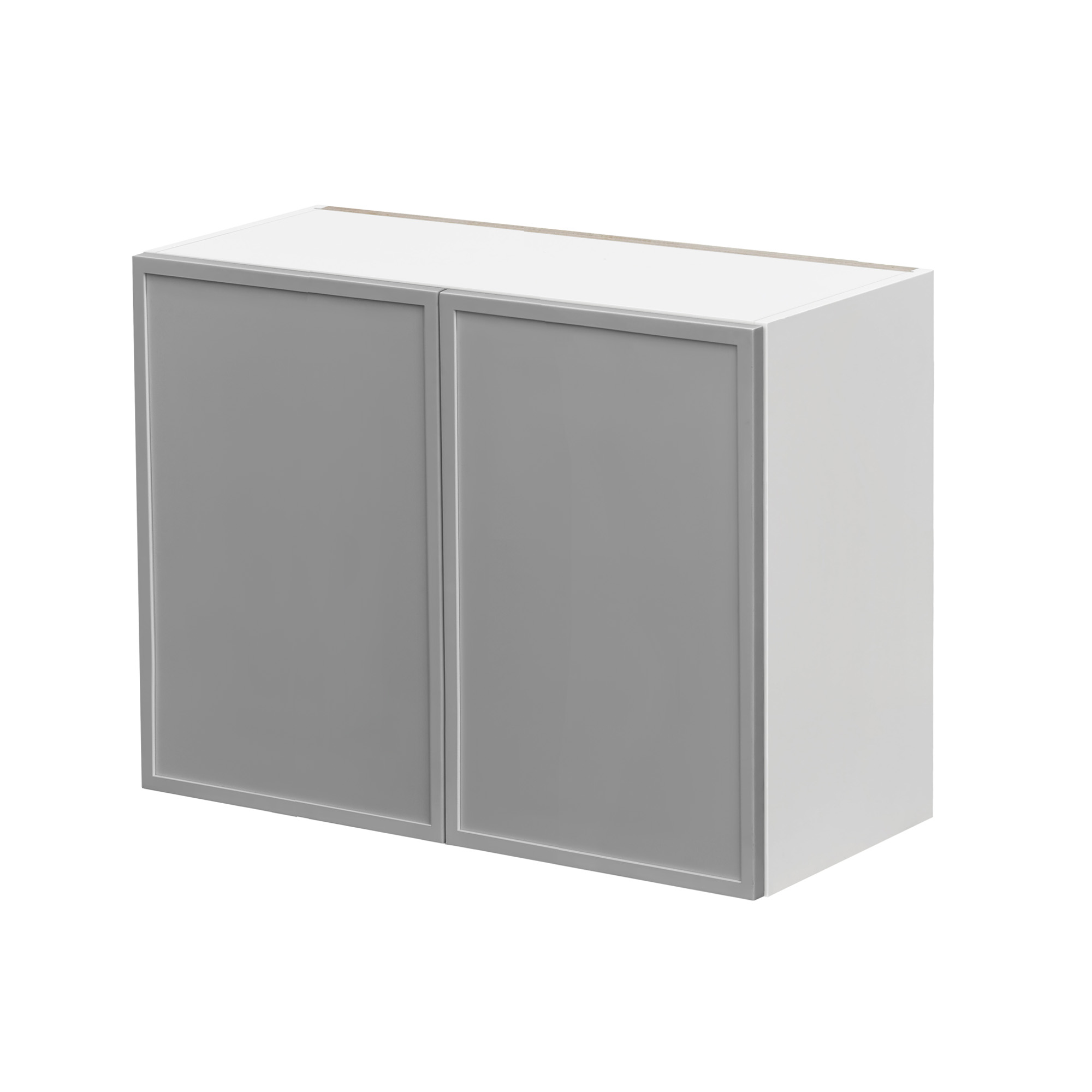 White Box Gray Slim - 36"W × 30"H Standard Wall Cabinet 2-Doors 2-Adjustable Shelves