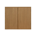 Shady Slim Oak - 36"W × 30"H Standard Wall Cabinet 2-Doors 2-Adjustable Shelves