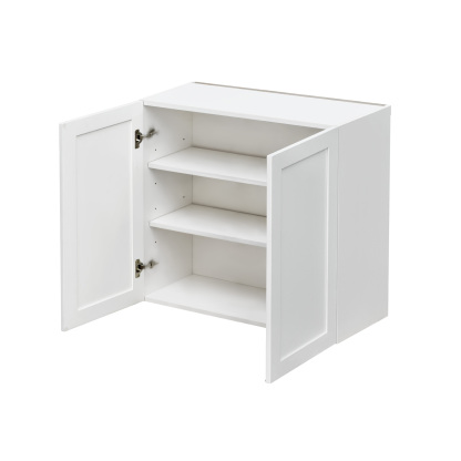 White Shaker - 36"W × 30"H Standard Wall Cabinet 2-Doors 2-Adjustable Shelves