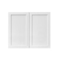 White Shaker - 36"W × 30"H Standard Wall Cabinet 2-Doors 2-Adjustable Shelves