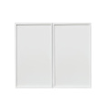 Slim White Shaker - 36"W × 30"H Standard Wall Cabinet 2-Doors 2-Adjustable Shelves