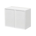 Slim White Shaker - 36"W × 30"H Standard Wall Cabinet 2-Doors 2-Adjustable Shelves