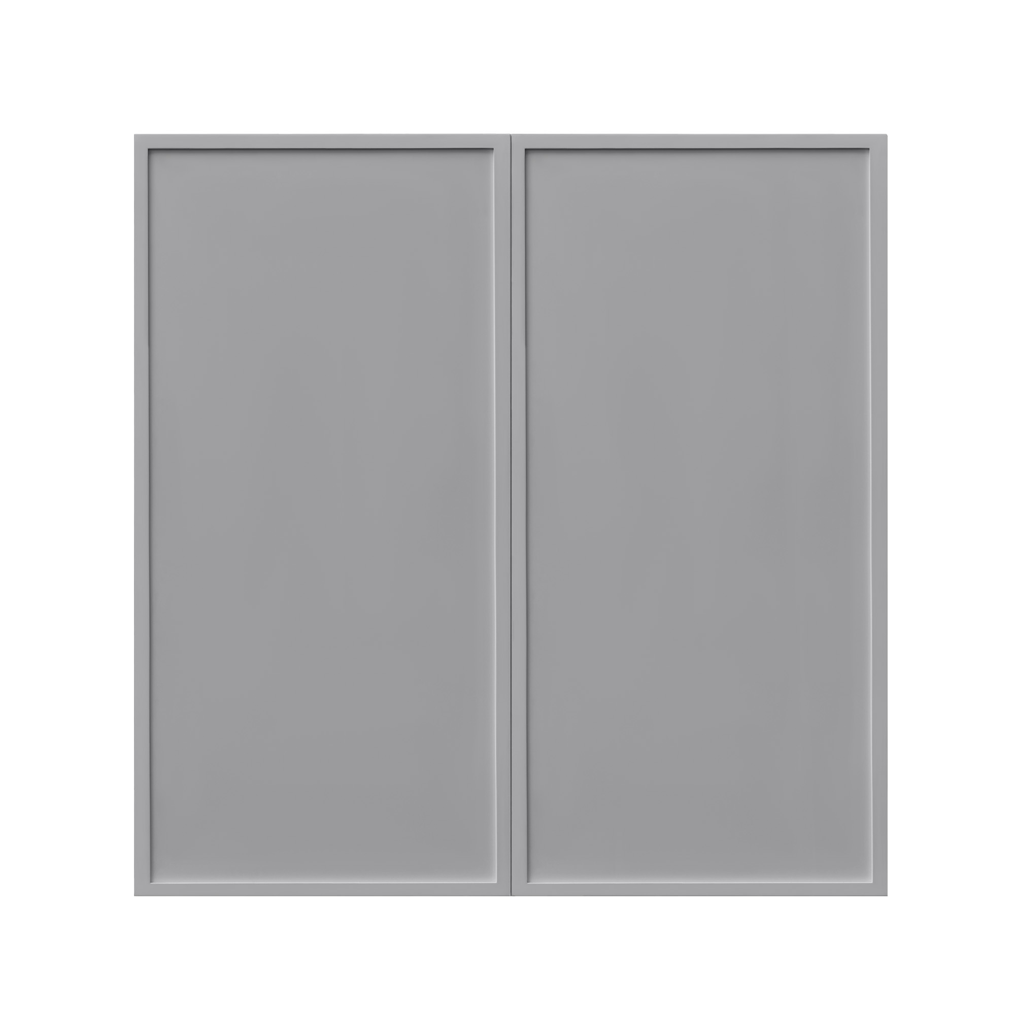 Shady Gray Slim Shaker - 36"W × 36"H Standard Wall Cabinet