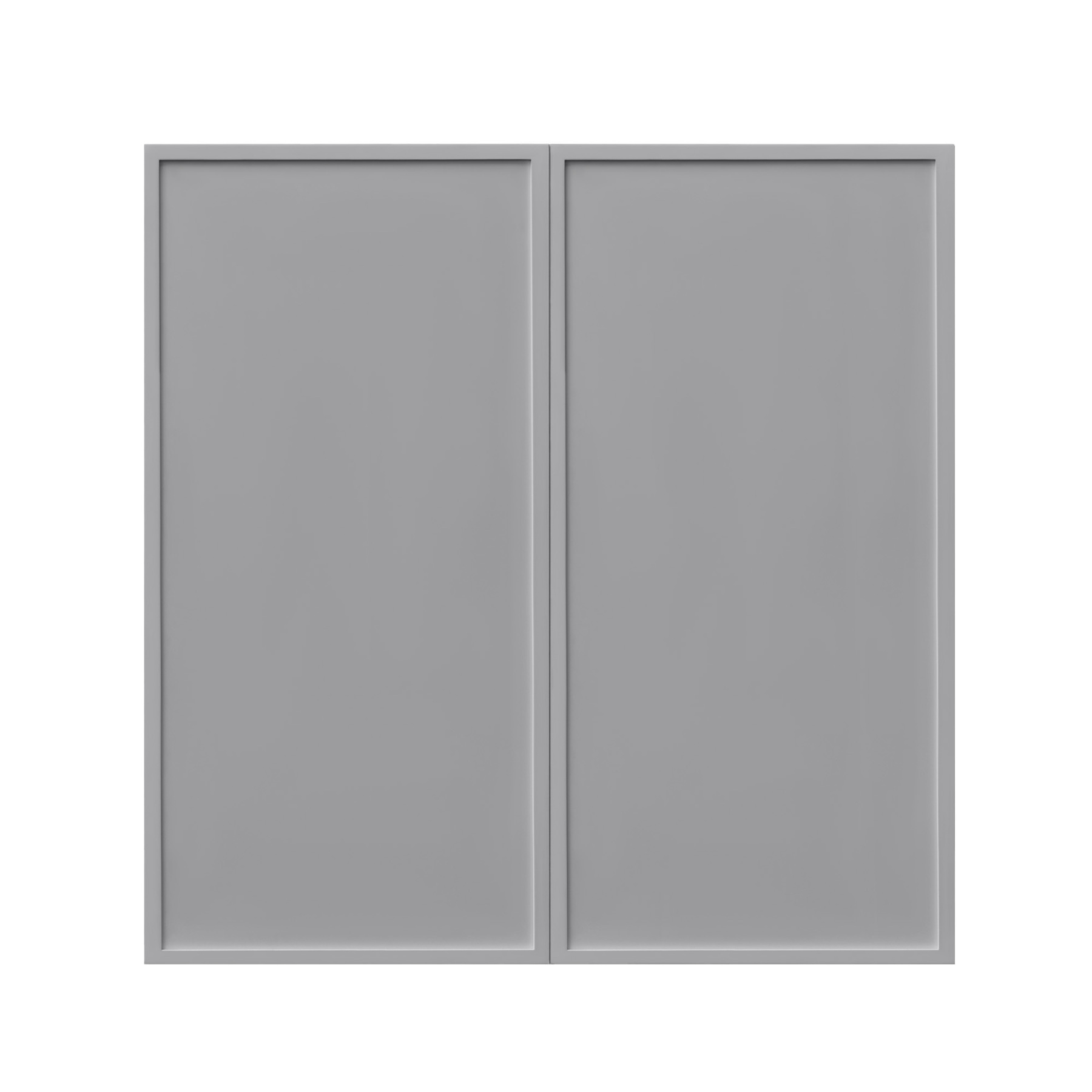 Shady Gray Slim Shaker - 36"W × 36"H Standard Wall Cabinet
