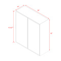 Shady Slim White Shaker - 36"W × 42"H Standard Wall Cabinet
