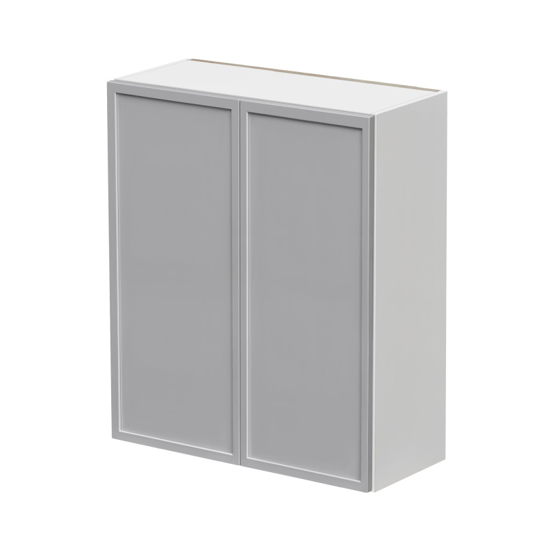Shady Gray Slim Shaker - 36"W × 42"H Standard Wall Cabinet