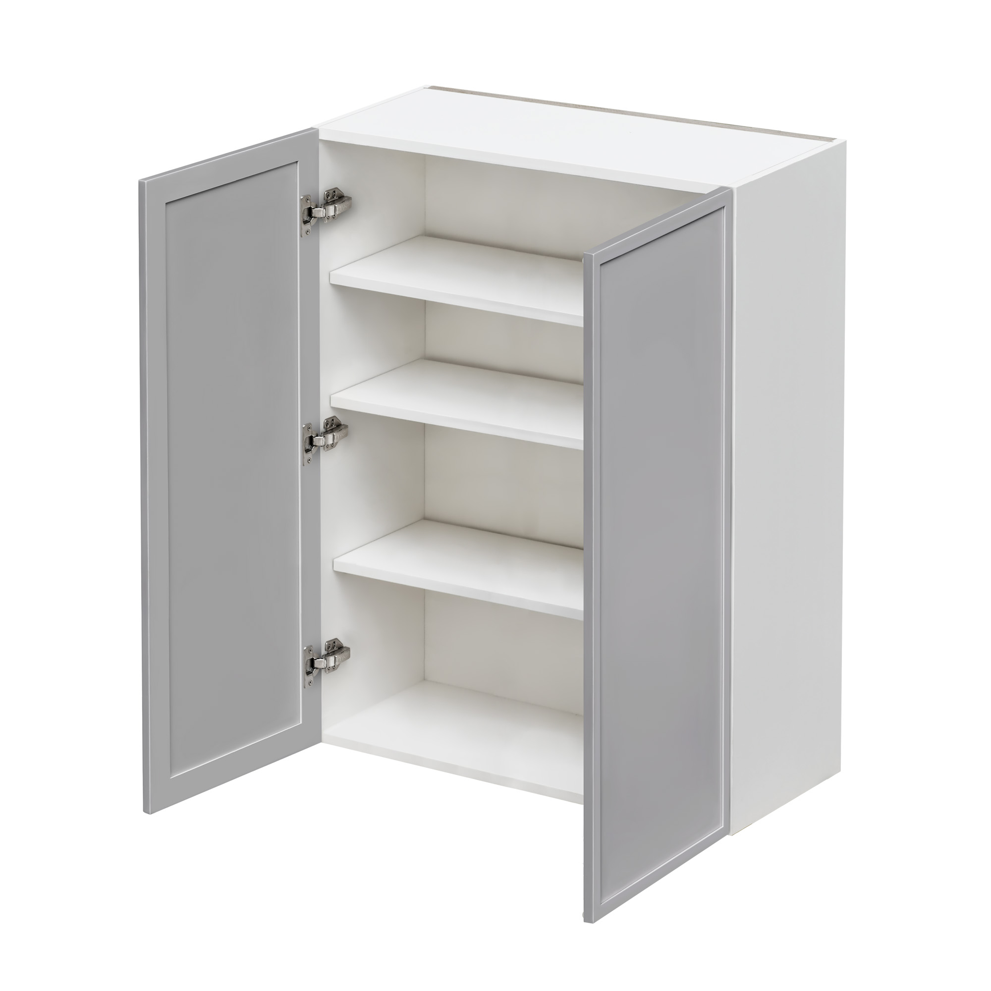 Shady Gray Slim Shaker - 36"W × 42"H Standard Wall Cabinet