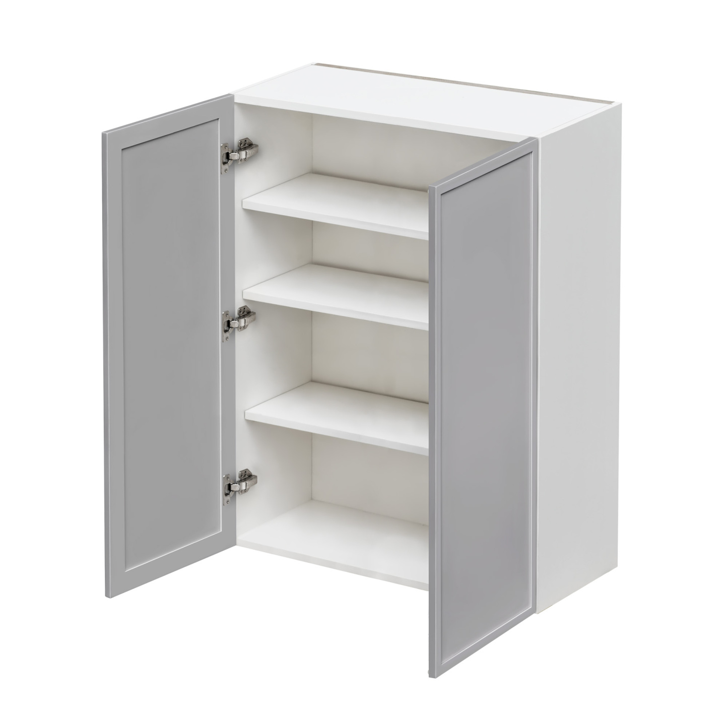 Shady Gray Slim Shaker - 36"W × 42"H Standard Wall Cabinet