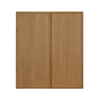 Shady Slim Oak Shaker - 36"W × 42"H Standard Wall Cabinet