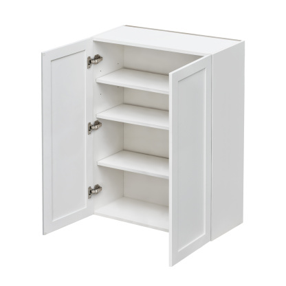 Mallorca White Shaker - 36"W × 42"H Standard Wall Cabinet