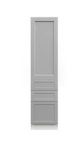 Mallroca Dolphin Gray Shaker - 18"W × 84"H Tall Pantry Cabinet