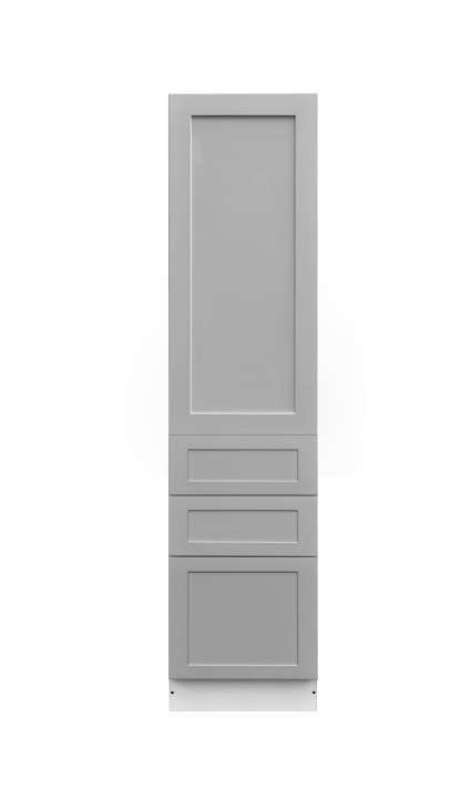 Mallroca Dolphin Gray Shaker - 18"W × 84"H Tall Pantry Cabinet