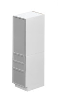 Shady Gray Slim Shaker - 18"W × 84"H Tall Pantry Cabinet