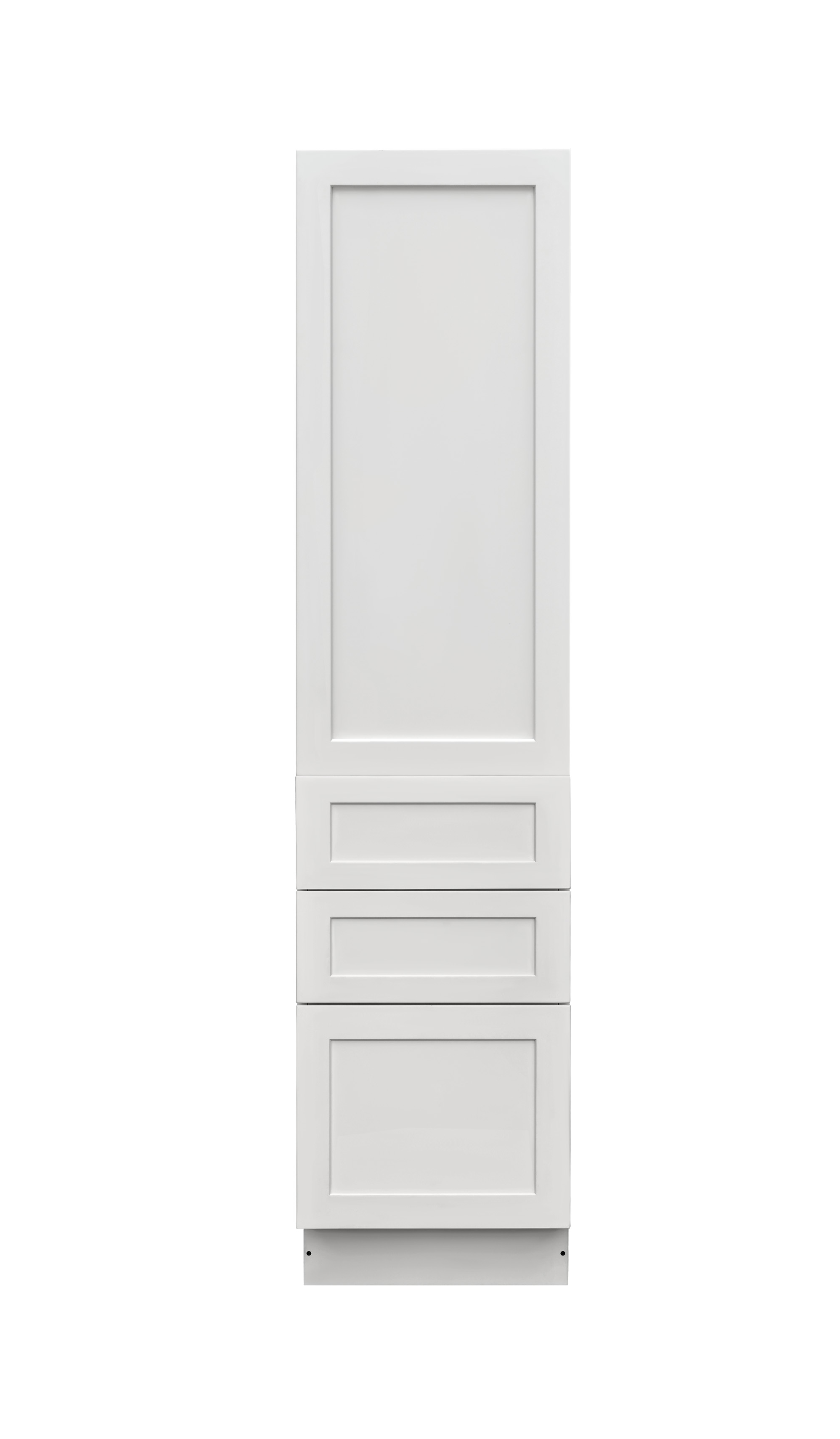 Mallorca White Shaker - 18"W × 84"H Tall Pantry Cabinet