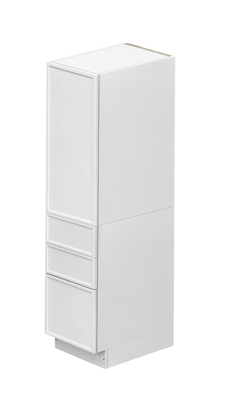Shady Slim White Shaker - 18"W × 84"H Tall Pantry Cabinet