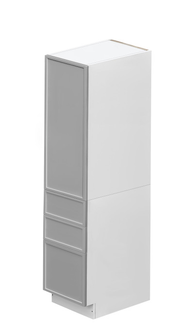 Shady Gray Slim Shaker - 18"W × 90"H Tall Pantry Cabinet