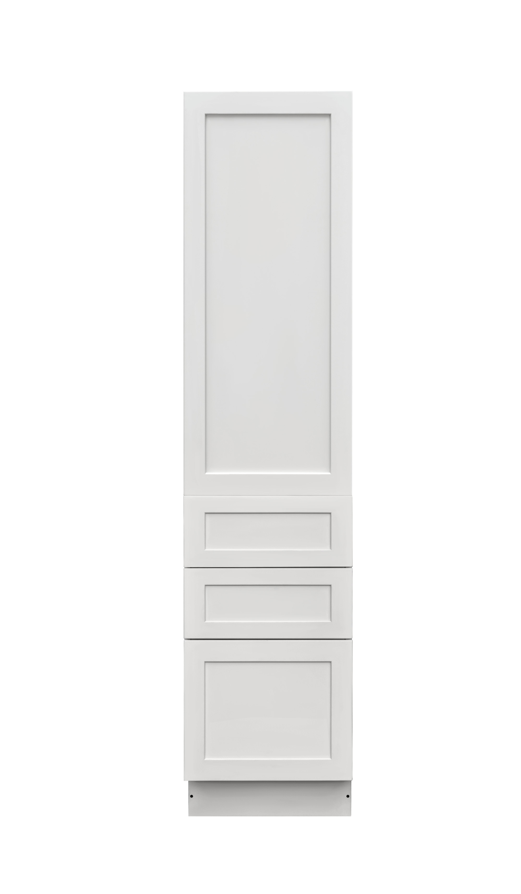 Mallorca White Shaker - 18"W × 90"H Tall Pantry Cabinet