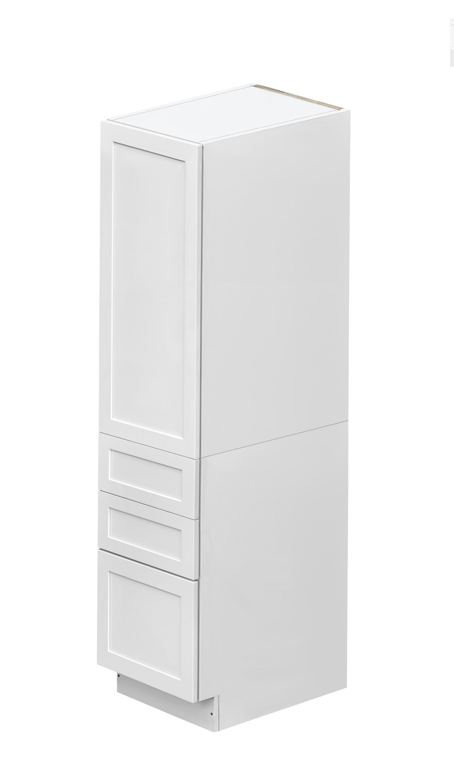 Mallorca White Shaker - 18"W × 90"H Tall Pantry Cabinet