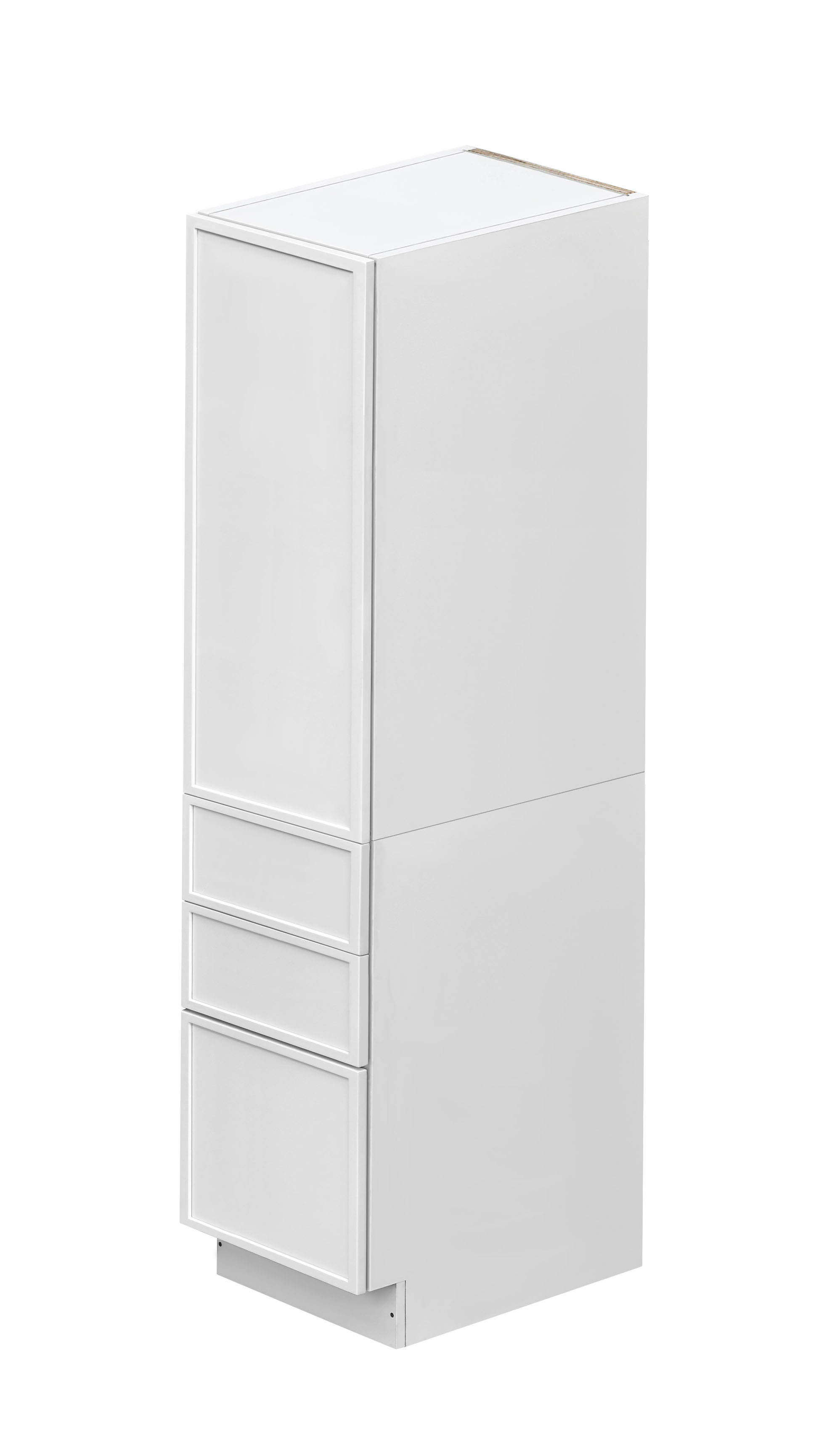Shady Slim White Shaker - 18"W × 90"H Tall Pantry Cabinet