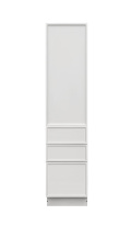 Shady Slim White Shaker - 18"W × 90"H Tall Pantry Cabinet