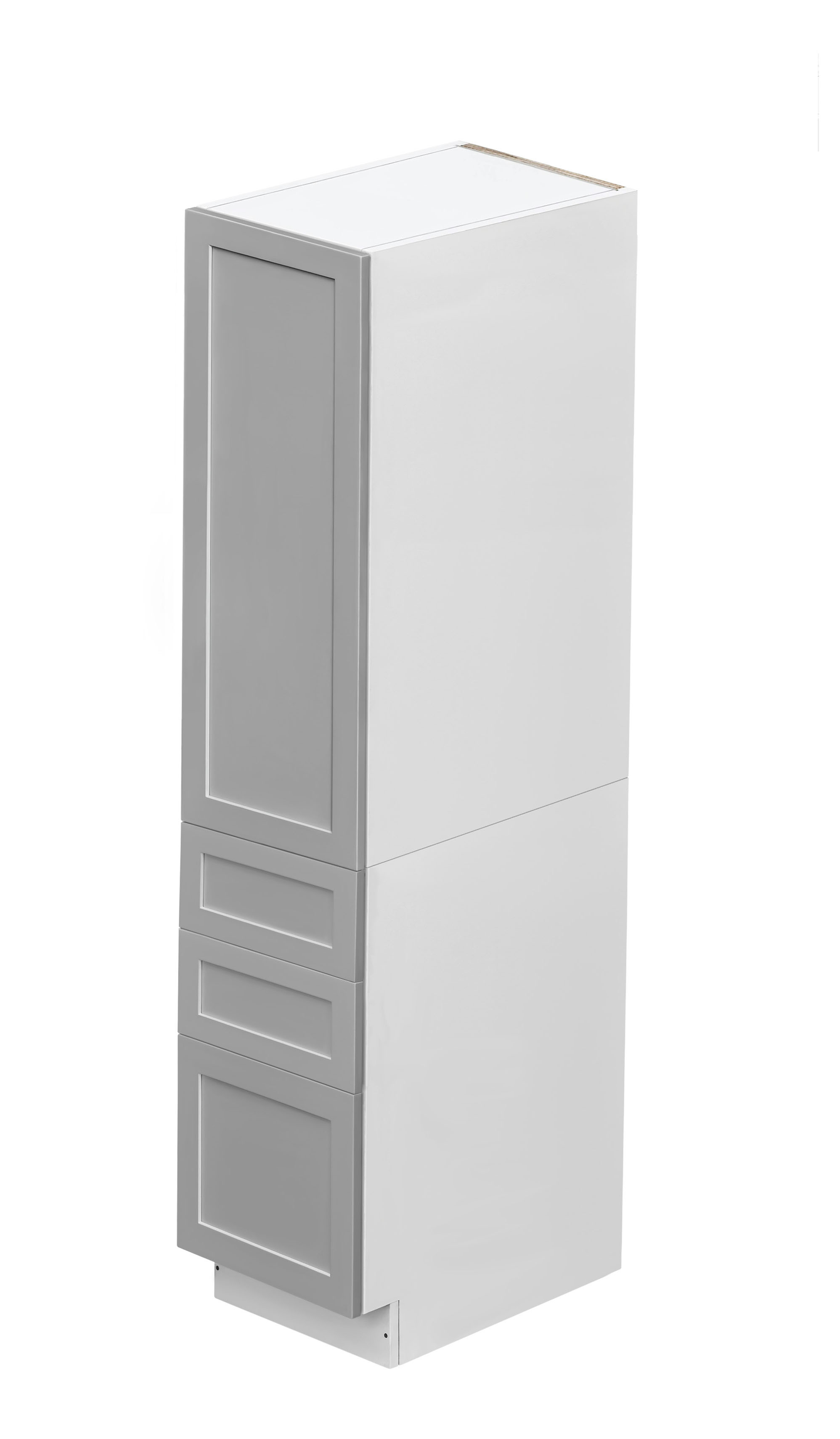 Mallroca Dolphin Gray Shaker - 18"W × 96"H Tall Pantry Cabinet