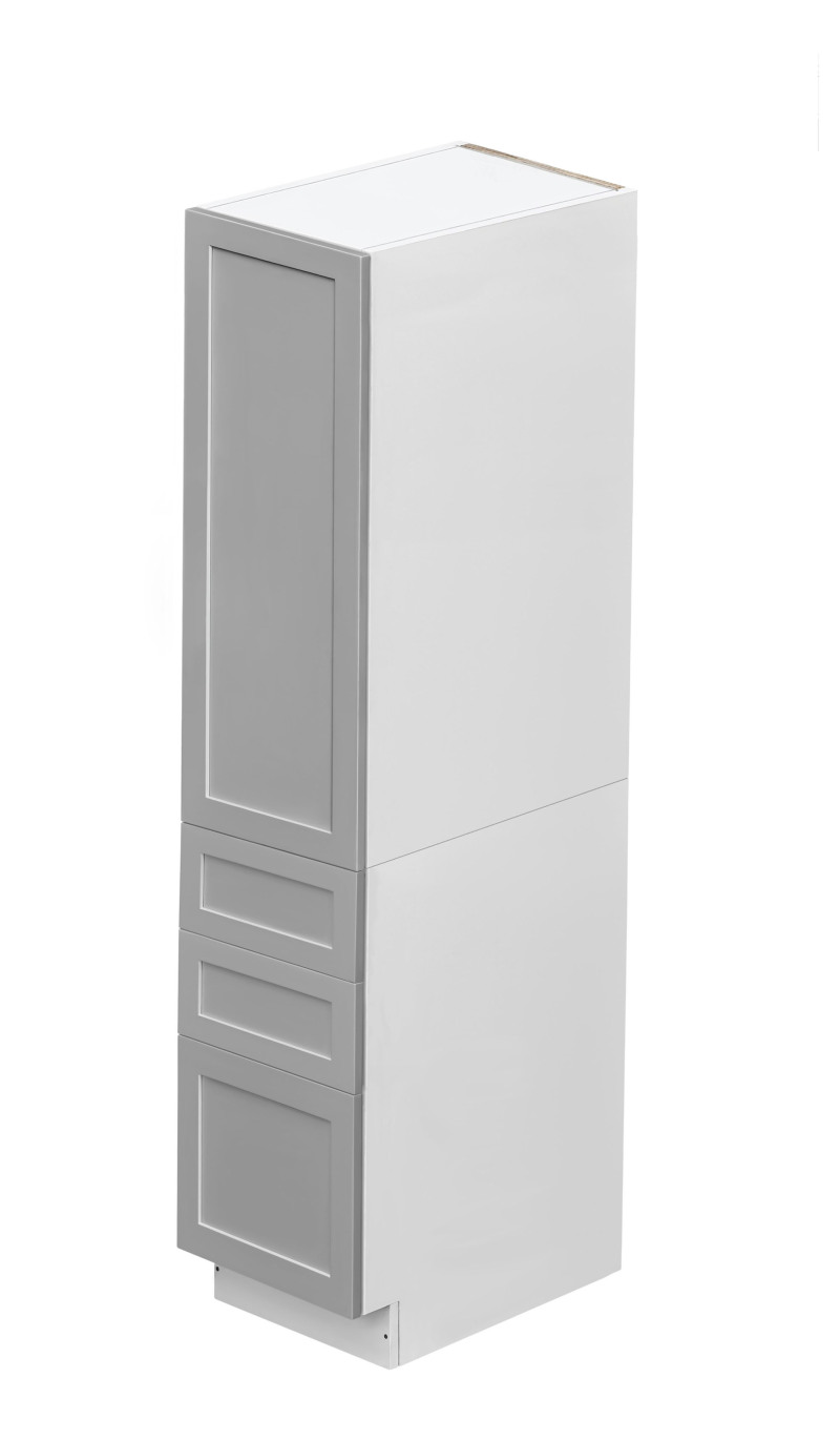 Mallroca Dolphin Gray Shaker - 18"W × 96"H Tall Pantry Cabinet