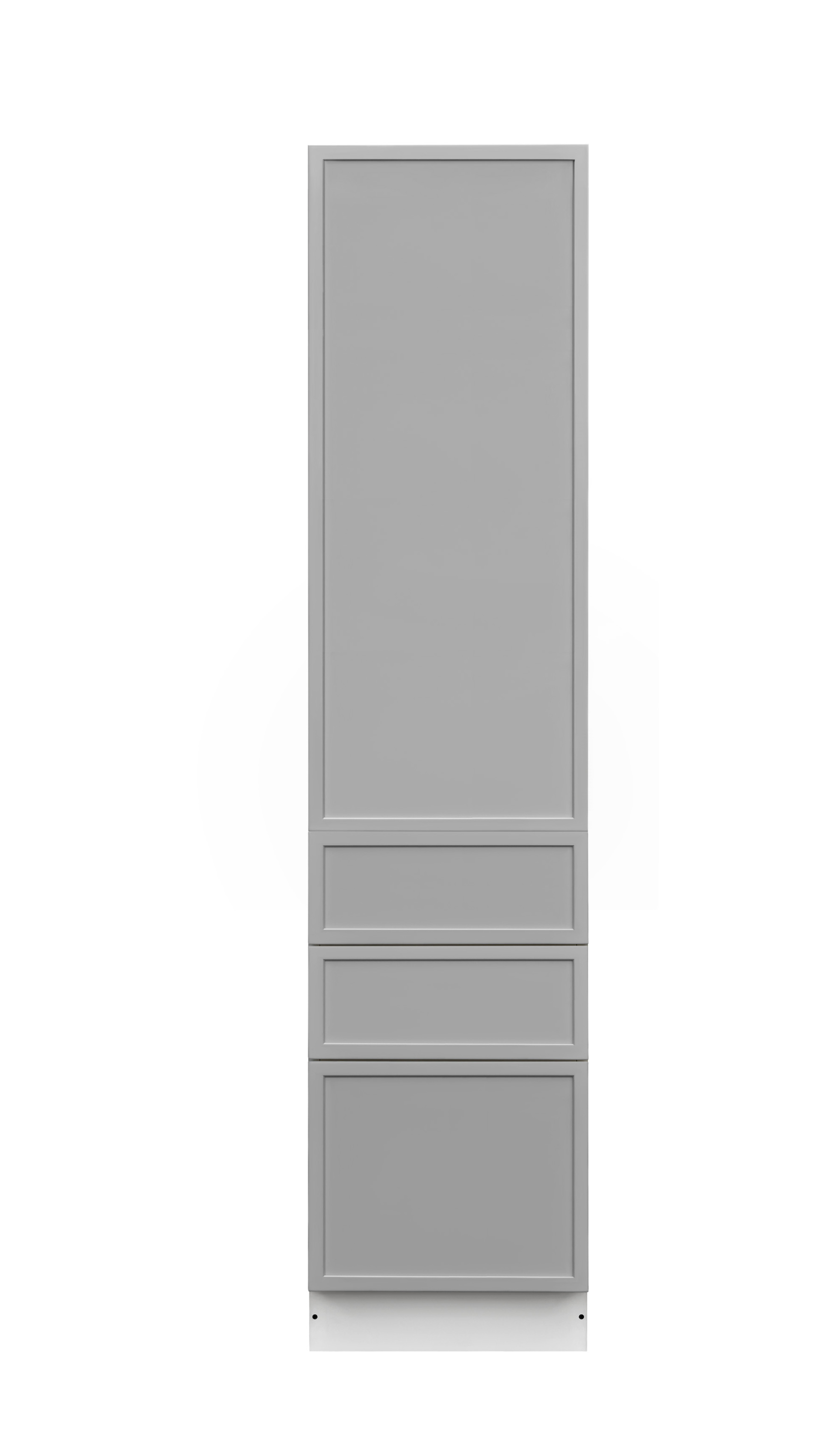 Shady Gray Slim Shaker - 18"W × 96"H Tall Pantry Cabinet