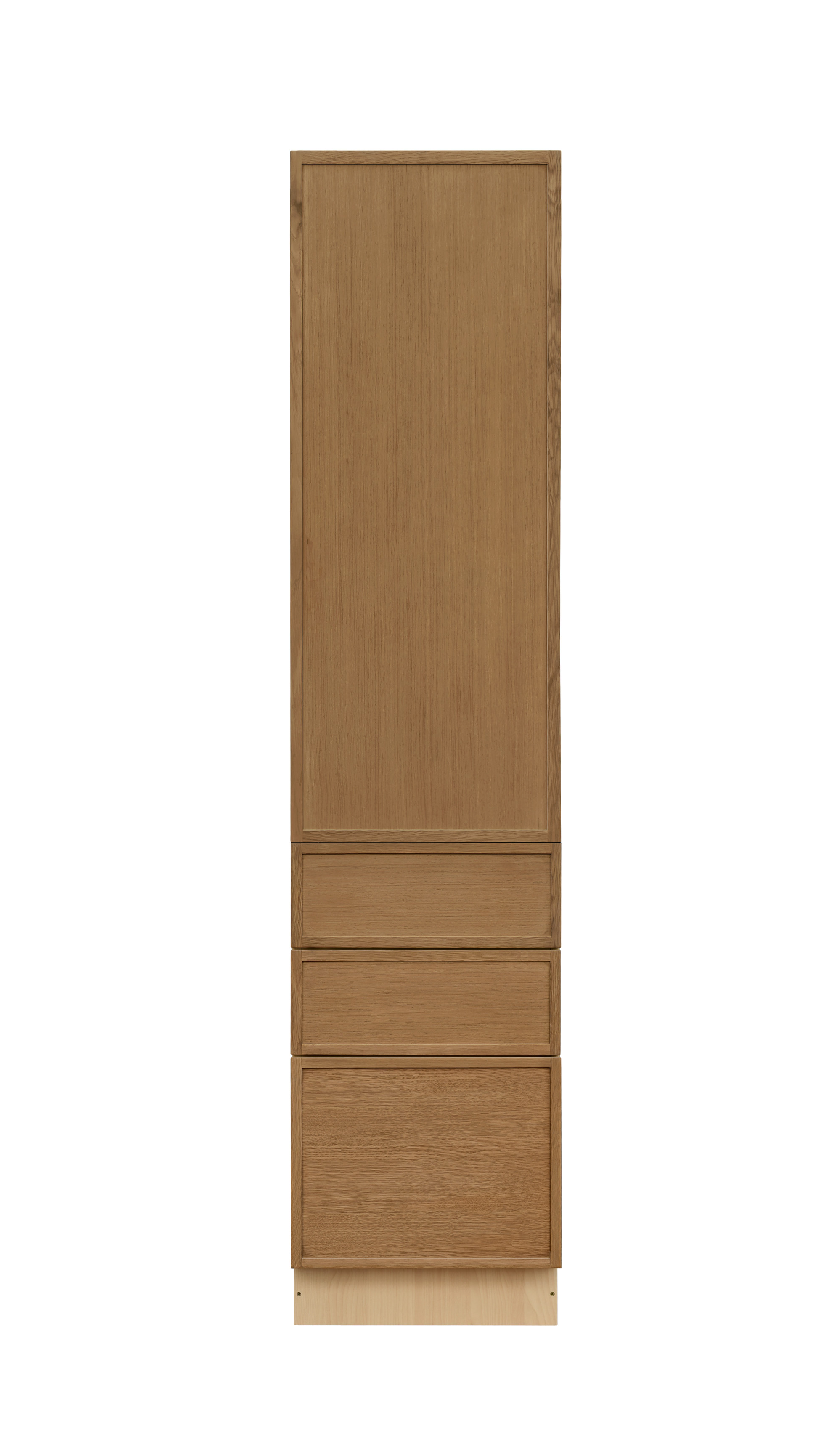 Shady Slim Oak Shaker - 18"W × 96"H Tall Pantry Cabinet