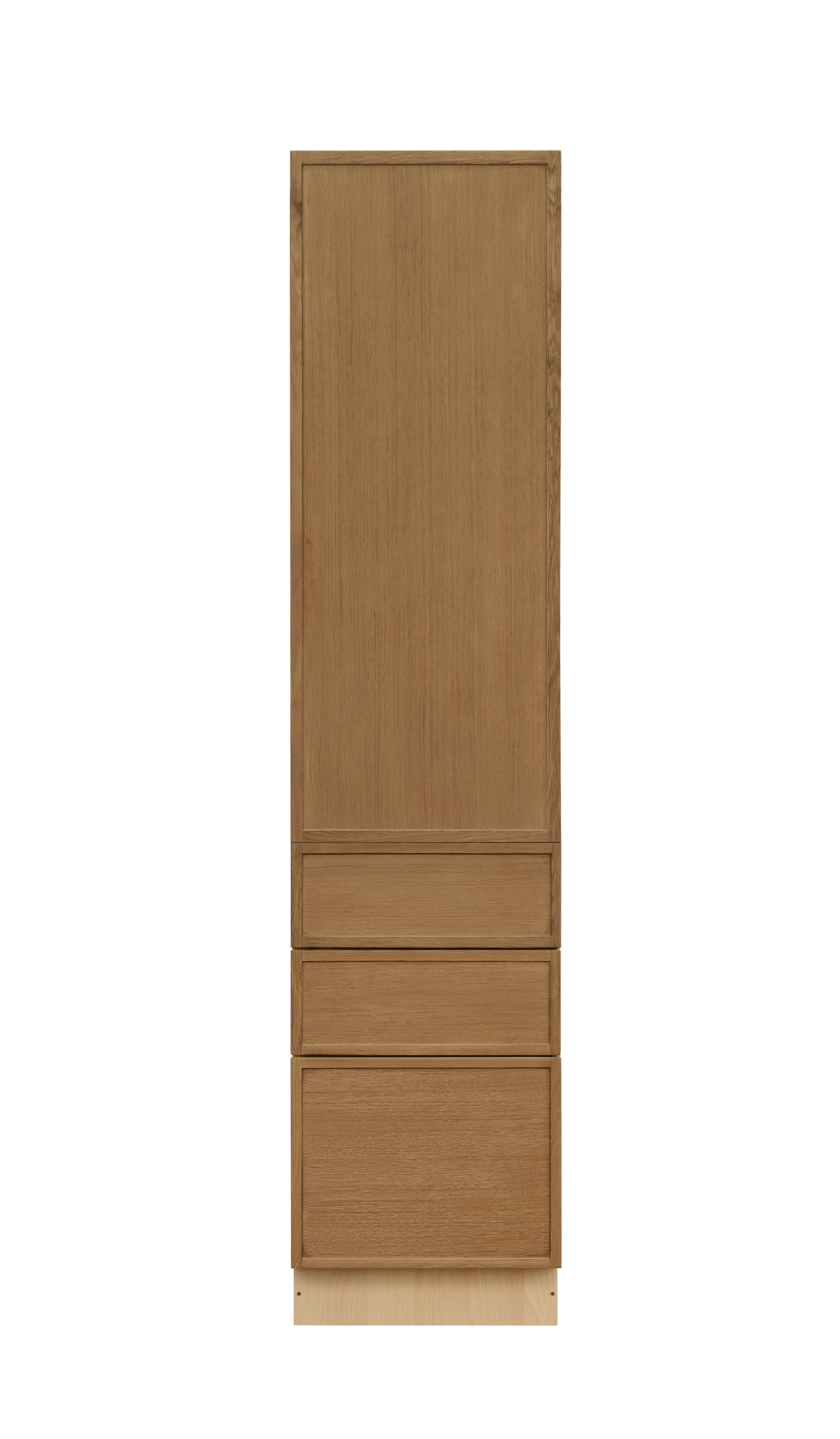 Shady Slim Oak Shaker - 18"W × 96"H Tall Pantry Cabinet