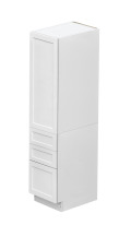 Mallorca White Shaker - 18"W × 96"H Tall Pantry Cabinet