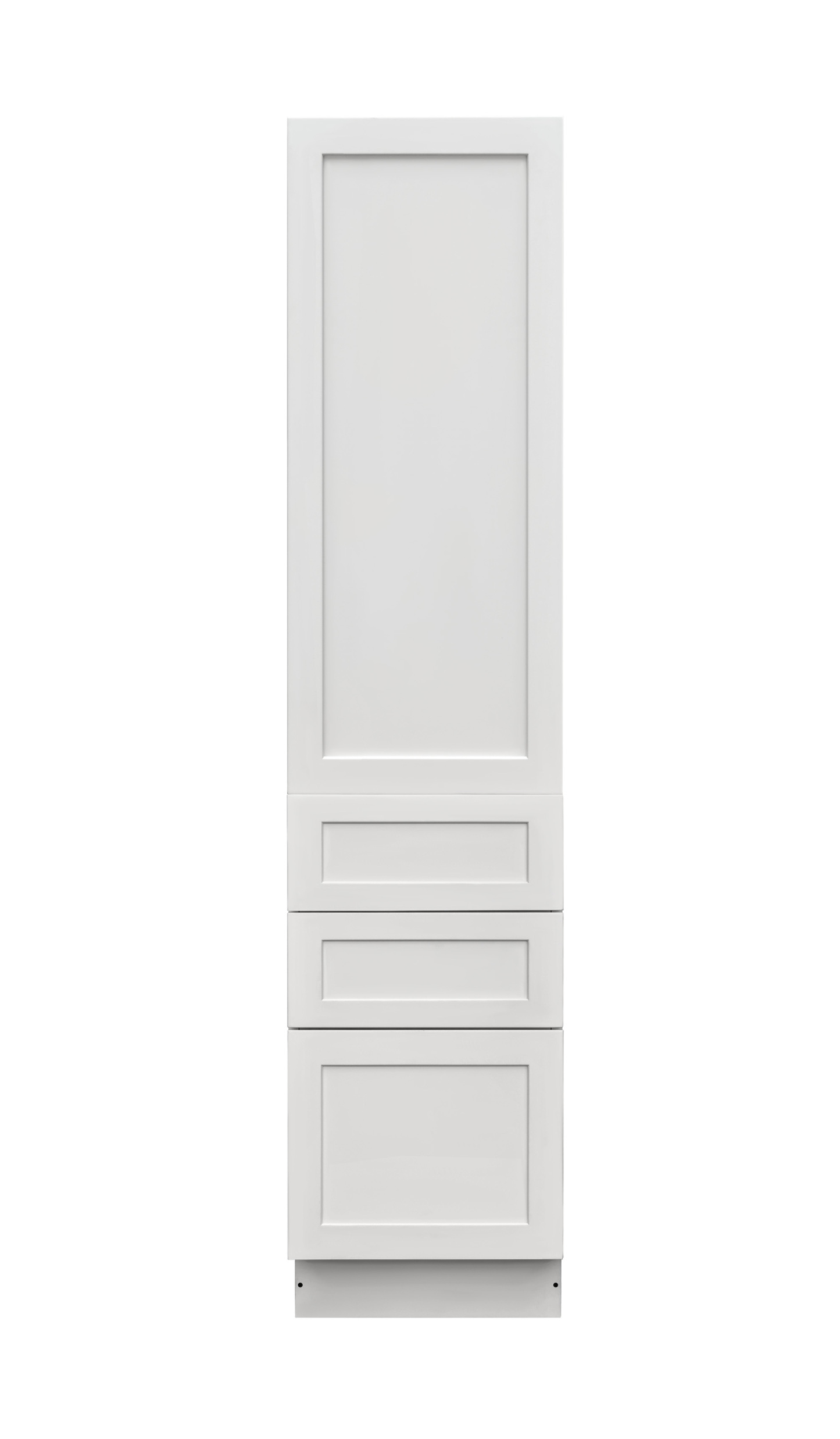 Mallorca White Shaker - 18"W × 96"H Tall Pantry Cabinet