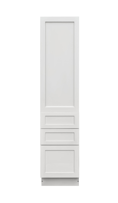 Mallorca White Shaker - 18"W × 96"H Tall Pantry Cabinet