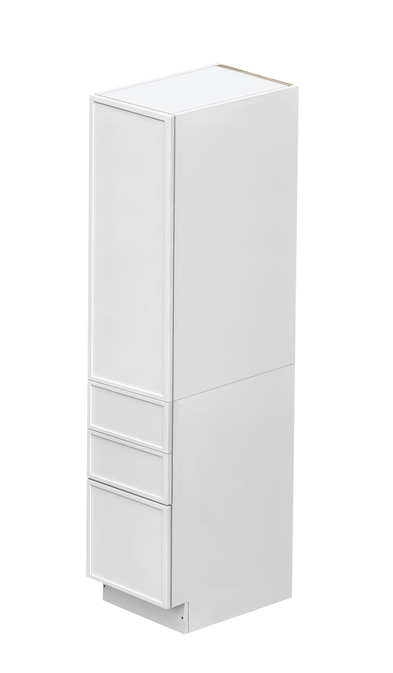Shady Slim White Shaker - 18"W × 96"H Tall Pantry Cabinet