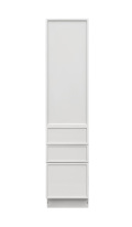Shady Slim White Shaker - 18"W × 96"H Tall Pantry Cabinet