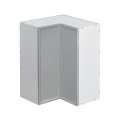 Shady Gray Slim Shaker - 30"W Diagonal Corner Wall Cabinet