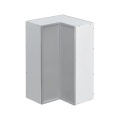 Mallroca Dolphin Gray Shaker - 42"W Diagonal Corner Wall Cabinet