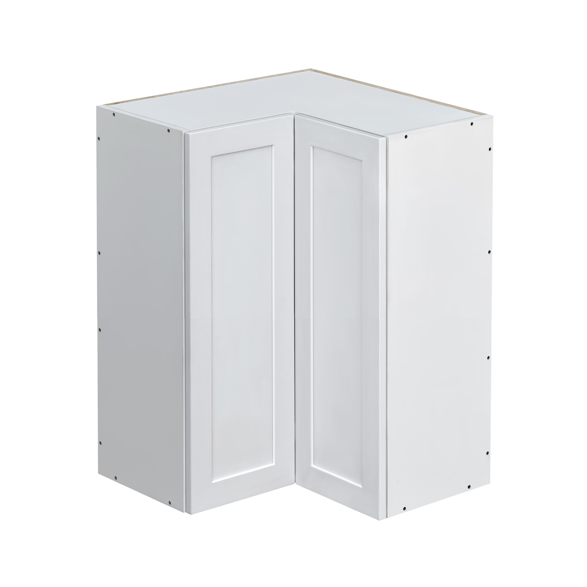 Mallorca White Shaker - 30"W Diagonal Corner Wall Cabinet
