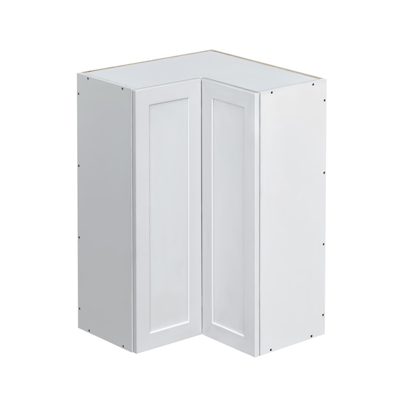 Mallorca White Shaker - 36"W Diagonal Corner Wall Cabinet