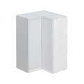 Shady Slim White Shaker - 36"W Diagonal Corner Wall Cabinet