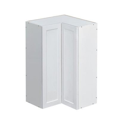 Mallorca White Shaker - 42"W Diagonal Corner Wall Cabinet