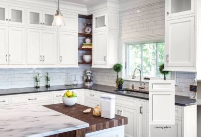 Irena Collection White Dual Shaker (Frameless) Sample Door