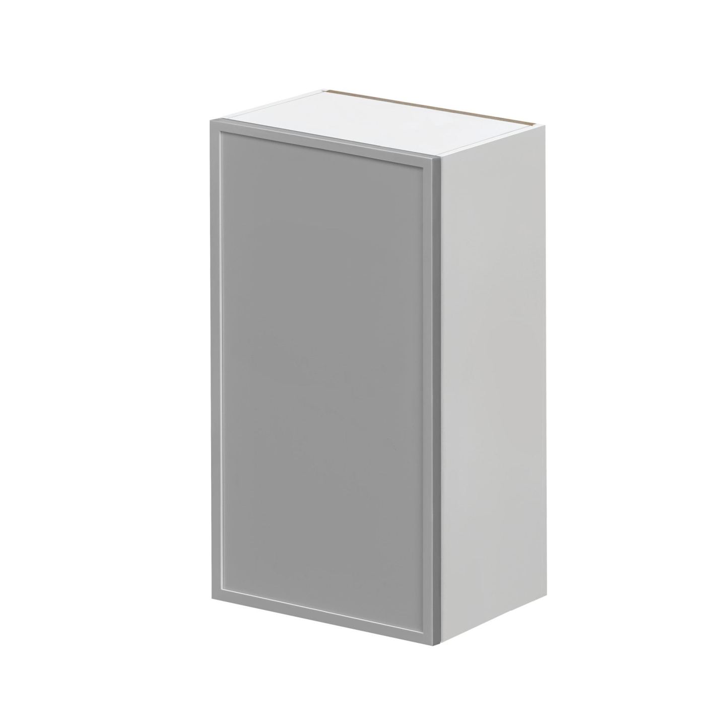 White Box Gray Slim - 21"W × 36"H Standard Wall Cabinet 1-Door 3-Adjustable shelves