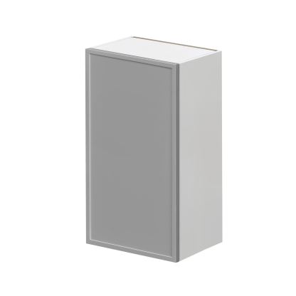 White Box Gray Slim - 21"W × 36"H Standard Wall Cabinet 1-Door 3-Adjustable shelves